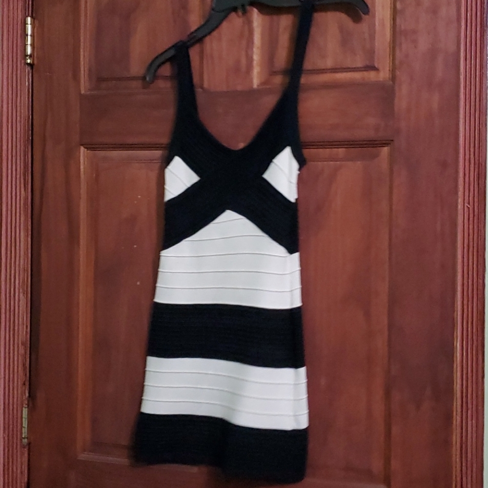 JUNO black and white bandage dress sz S